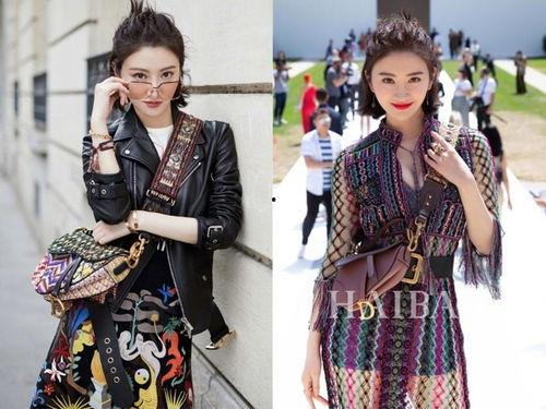 明星迪奥包包机场,时尚风采一触即发